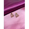 Aretes #35 corazon Zirconia