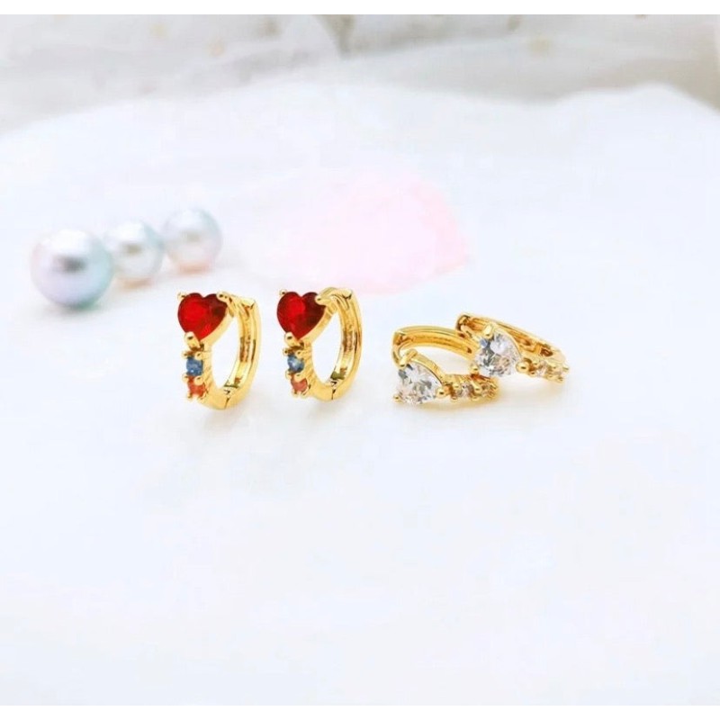 Aretes #17 zirconia corazon superior