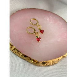 Arete manzana Zirconia (1 pieza) #R15