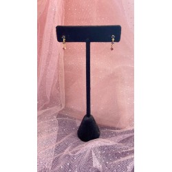 Aretes #49 Zirconia colores colgantes