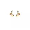 Aretes #50 serpiente zirconia