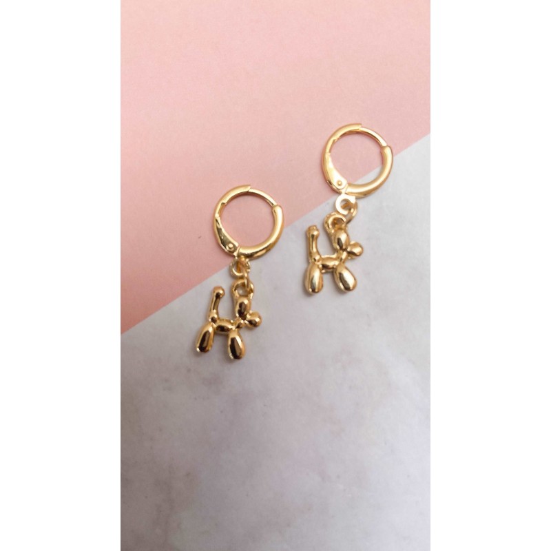 Arete perrito inflado (1 pieza) #K1