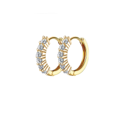 Aretes zirconia #10 cristal