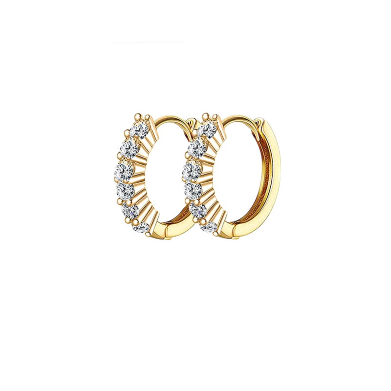 Aretes zirconia #10 cristal