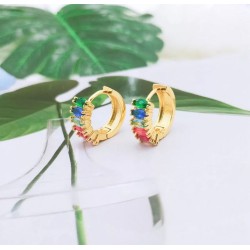 Aretes zirconia colores #9