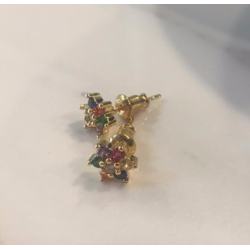 Aretes Zirconia Broquel #6