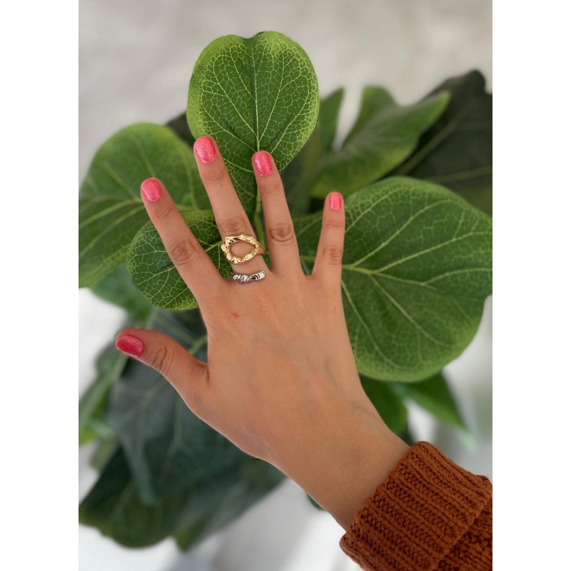 Anillo bicolor #124