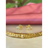 Aretes corazon doble zirconia #185