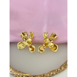 Aretes doble flor #B4.1