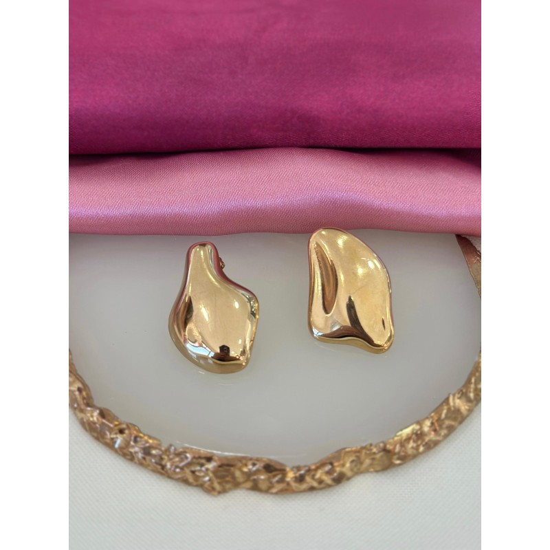 Aretes irregulares lisos #C105