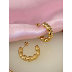 Aretes corazones solidos #77D