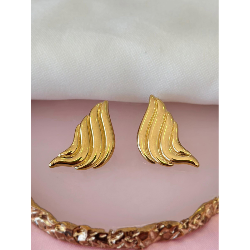 Aretes alas lineas #B18