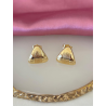 Aretes triangulo con rayas #A20