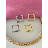 Aretes cuadrados 1.5cm #C130