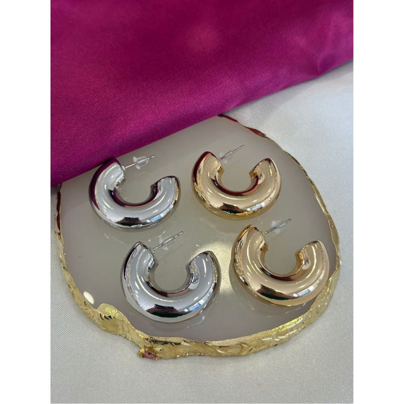 Arracada inflada sencilla #B4.3