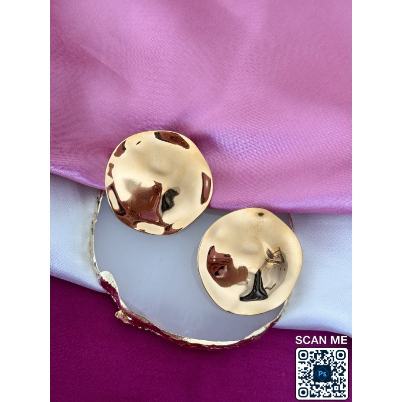 Aretes circular aplastado #A16