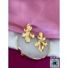 Aretes flor alargada #A16