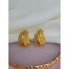 Aretes gota textura corrugada #C99