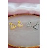 Aretes triangulo interior zirconia #C121.1