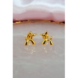 Aretes perrito inflado globo #C113