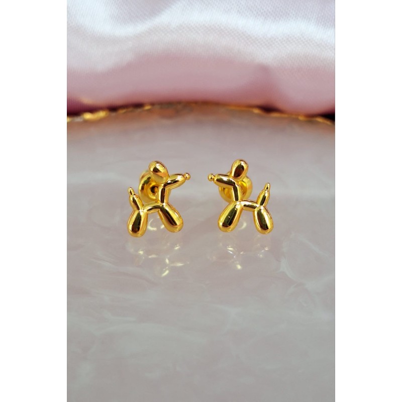 Aretes perrito inflado globo #C113