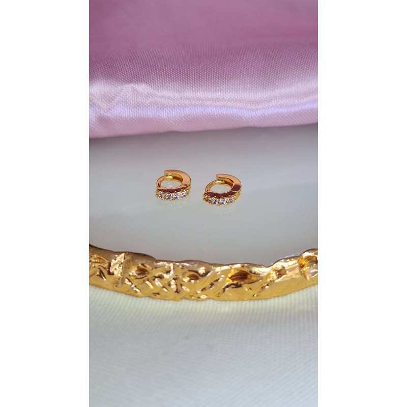 Aretes zirconia frente minis #35A