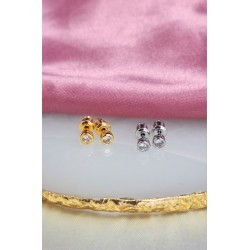 Aretes broquel cristal chico
#213