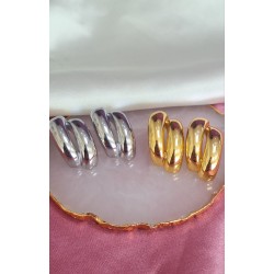 Aretes doble solido #C130