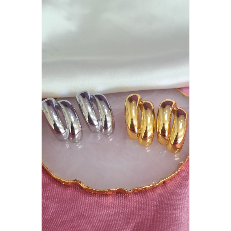 Aretes doble solido #C130