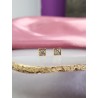 Aretes cuadrado zirconia #84D