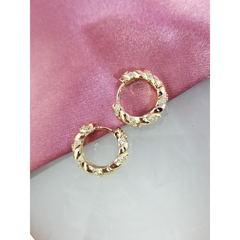 Aretes torsal 1.5cm zirconia #78A