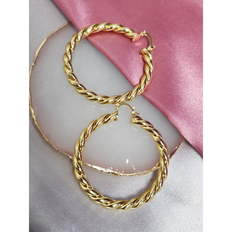 Arracadas torsales grandes #0.1