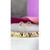 Aretes circulo mediano Zirconia #104A