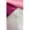 Arete mariposa ojo blanco #Y23 (1 pieza)