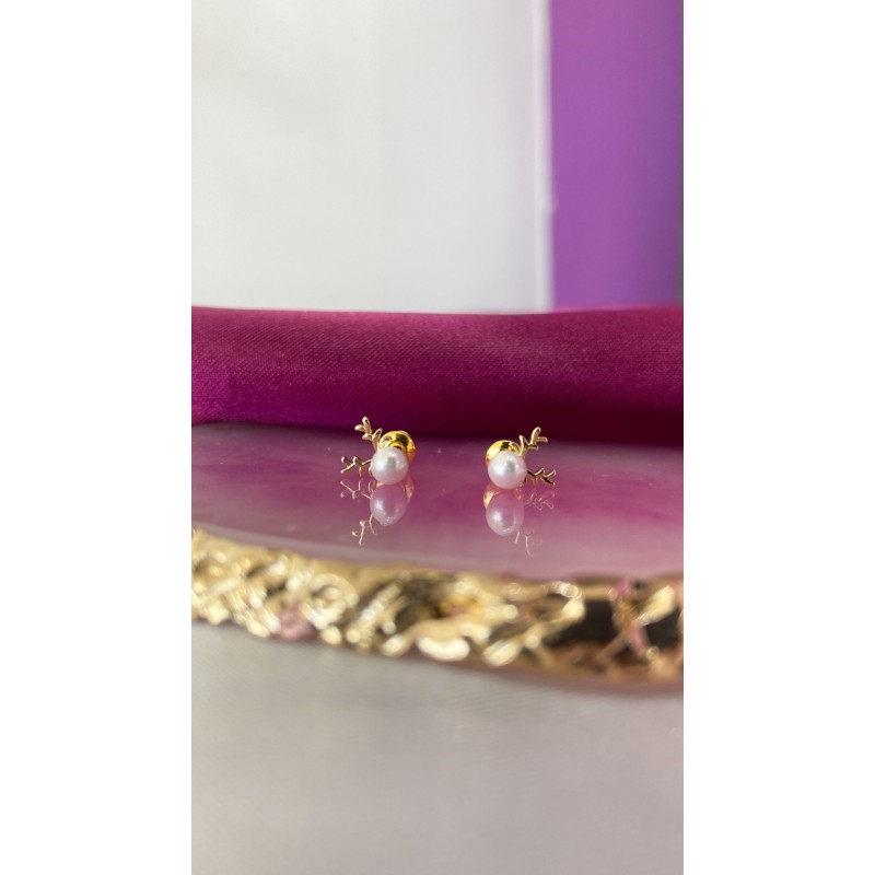 Aretes reno Perla #80C