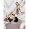 Aretes corazones acrilico #0.3