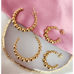 Aretes bolitas abierto #C108