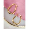 Aretes bolitas ovalados #C118