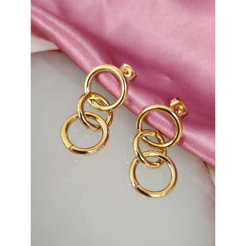Aretes triple circulo #221