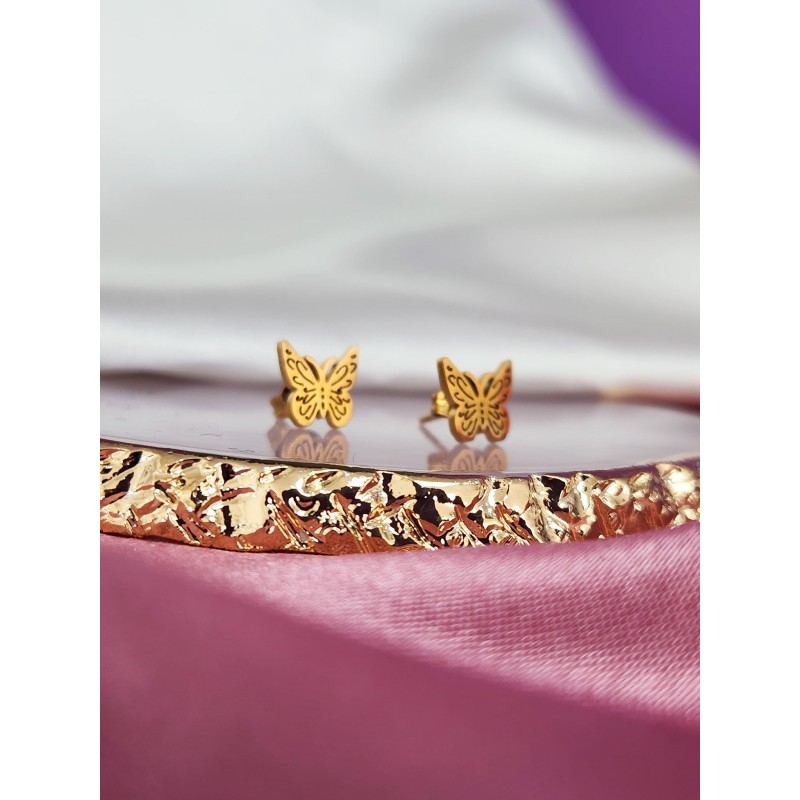 Arete broquel mariposa #139