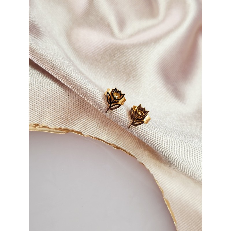 Arete broquel tulipan #85