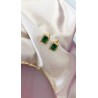 Aretes broquel verdes #73B