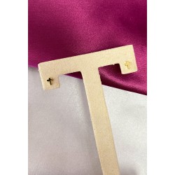 Aretes cruz dorada mini #12C