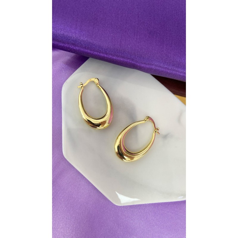 Arracadas ovaladas delgadas #212