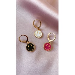 Arete carita feliz colores (1 pieza) #CC6