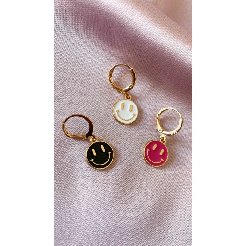 Arete carita feliz colores (1 pieza) #CC6