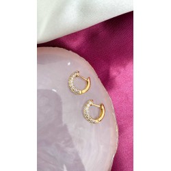 Aretes mitad zirconia cristal #137