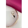 Arete ying yang blanco negro (1 pieza) #AA2