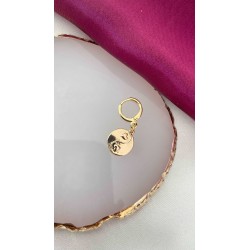 Arete ying yang corazones #AA3 (1 pieza)