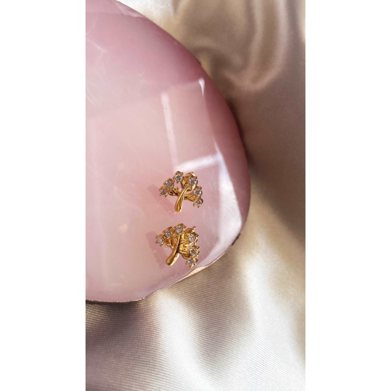 Aretes #53 arbol de la vida zirconia cristal